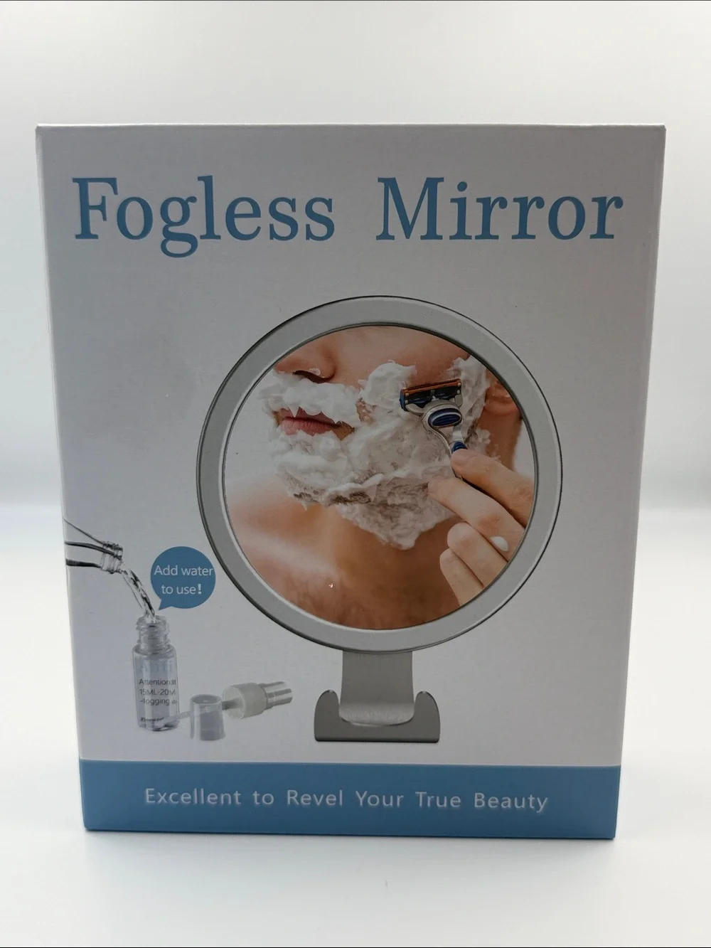 Fogless Mirror Heated Bathroom Vanity Mirror - White